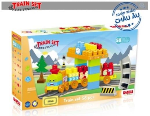  5081- Bộ lắp ráp đường ray xe lửa (58 chi tiết) - 5081 