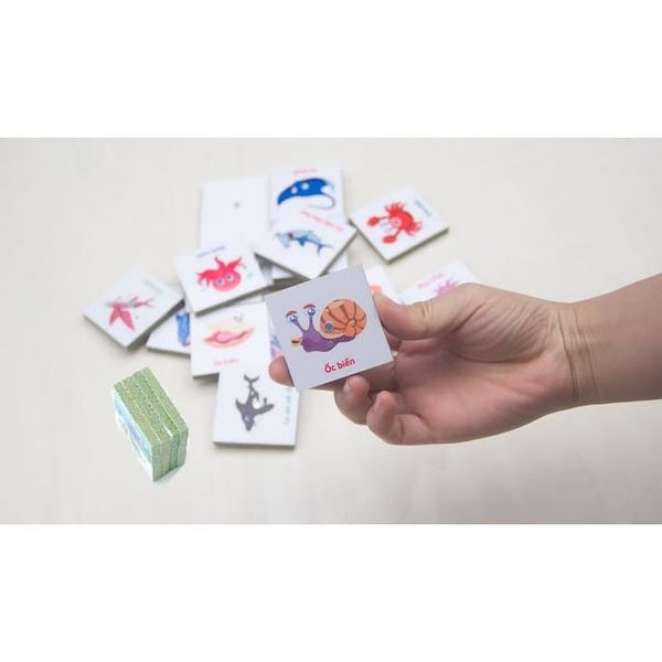  Bộ 32 loài Động vật gỗ nam châm Poomko EB02.9 