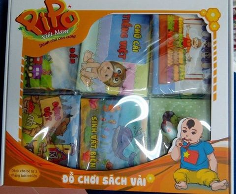  Bộ 6 cuốn sách vải cho bé Pipo 