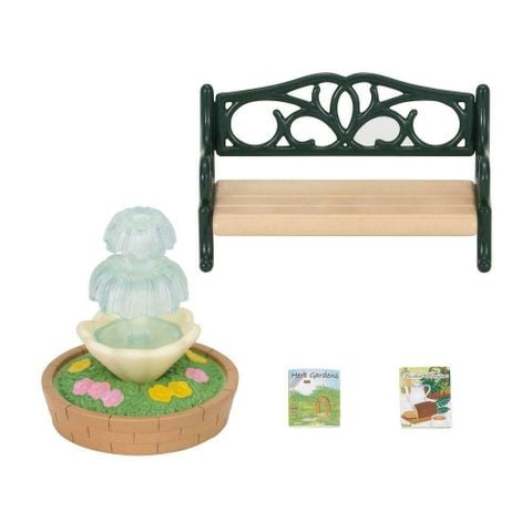  Bộ ghế và Bồn nước Công viên Bench and Fountain 