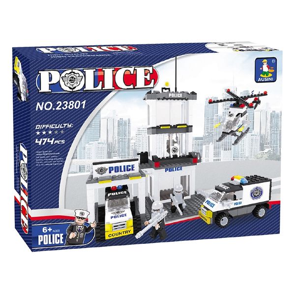 Bộ lắp ráp xếp hình Sở cảnh sát Ausini 23801
