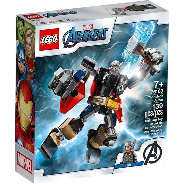 Bộ Lego Marvel Avengers 76169 Chiến Giáp Thần Sấm Thor
