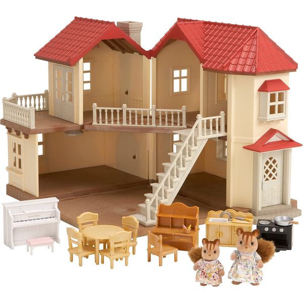 Bộ quà tặng Nhà phố sáng đèn Set D Sylvanian Families 2746