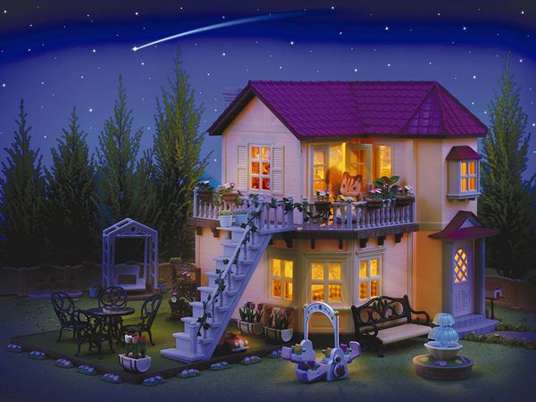 Bộ quà tặng Nhà phố sáng đèn Set D Sylvanian Families 2746