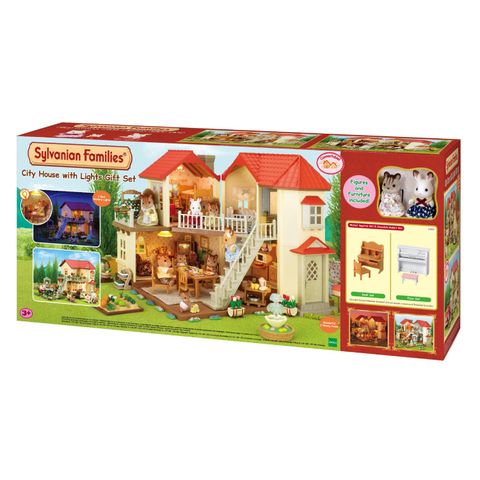  Bộ Quà tặng Nhà phố sáng đèn Set E Sylvanian Families 2747 