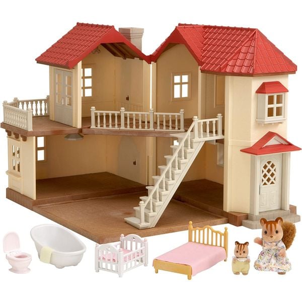 Bộ Quà tặng Nhà phố sáng đèn Set F Sylvanian Families 2748