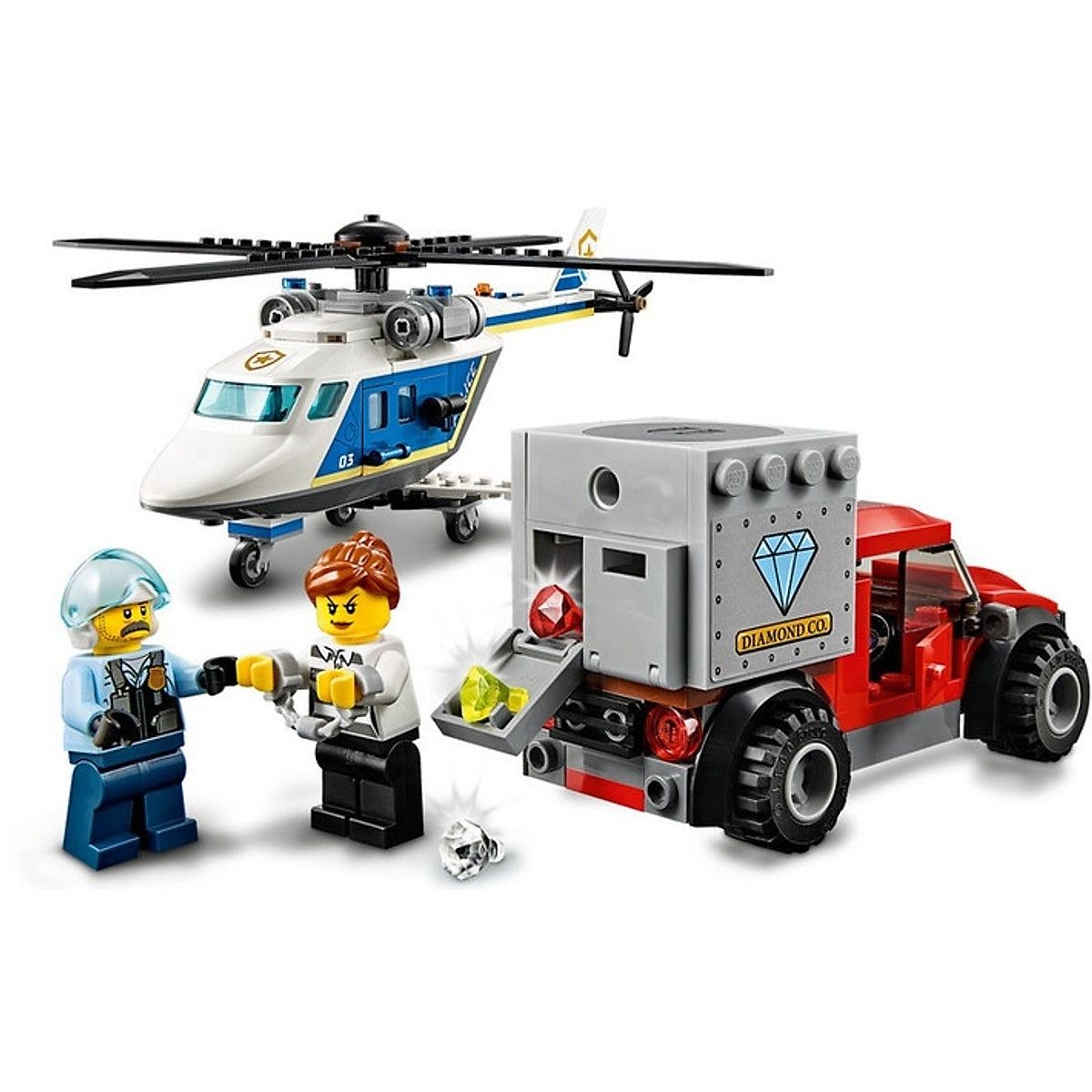 Lego 60243- Trực Thăng Truy Bắt Tội Phạm 
