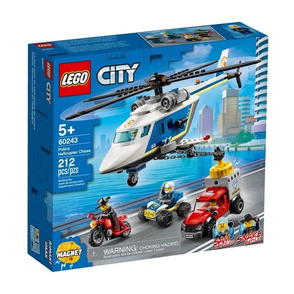 Bộ lego xếp hình 60243 Trực Thăng Truy Bắt Tội Phạm