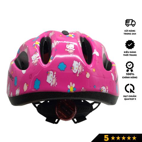  Mũ bảo hiểm protec Hello kitty hồng sz M 