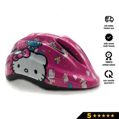  Mũ bảo hiểm protec Hello kitty hồng sz M 