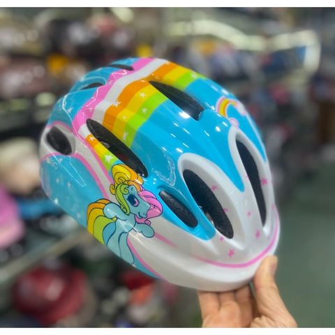  Mũ bảo hiểm protec Pony trắng xanh sz M 