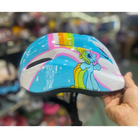  Mũ bảo hiểm protec Pony trắng xanh sz M 