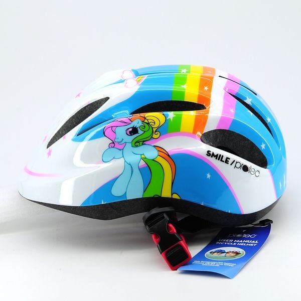  Mũ bảo hiểm protec Pony trắng xanh sz M 
