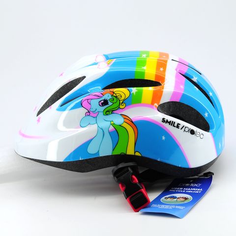  Mũ bảo hiểm protec Pony trắng xanh sz M 