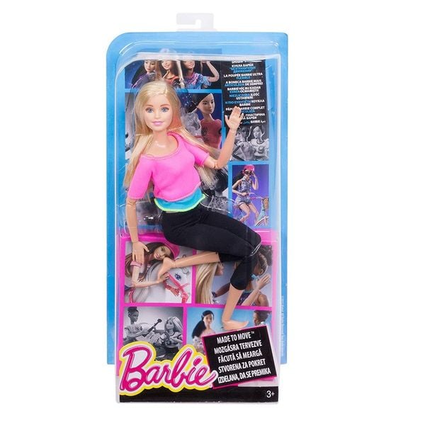 Búp bê Barbie Yoga áo hồng