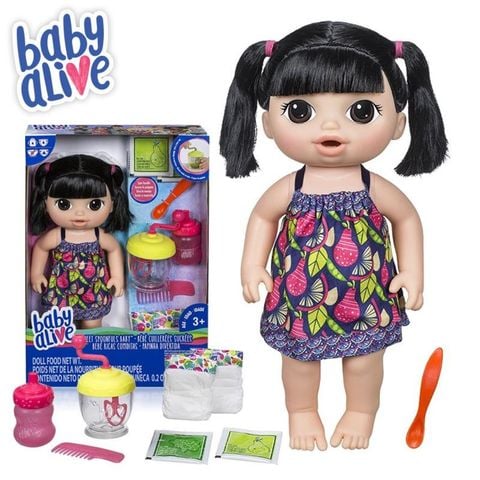  Búp bê cho bé gái Baby Alive E0633 Bé Cưng Tập Ăn Katie 