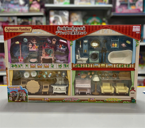  S-213 Large House with Red Roof Deluxe Furniture Set Sylvanian Families 