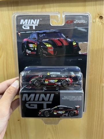  Xe mô hình MINI GT 1/64 Nissan GT-R Nismo GT300 SUPER GT Series 2023#360 RUNUP RIVAUX GT-R TOMEI SPORTS (LHD) 