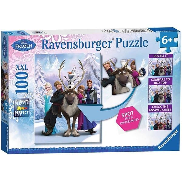  RV10557 1 Bộ xếp hình puzzle 100 mảnh Ravensburger The Frozen Difference 10557 1 