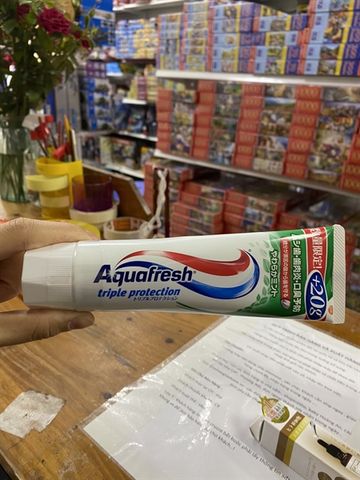 thuốc đánh răng aquafresh vị bạc hà 