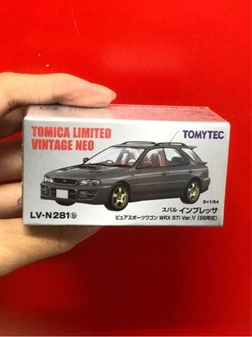  Xe mô hình Tomytec Vintage Neo 1/64 LV-N281b Subaru Impreza Pure Sportwagon WRX STi Version V 1998 (Gray) 