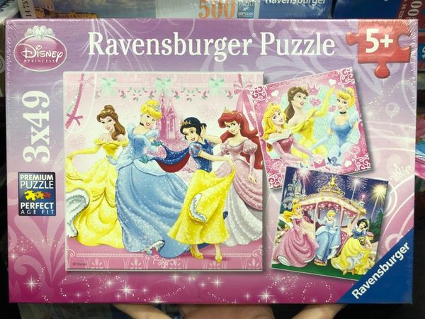  RV09277 2 Xếp hình puzzle DPR: Snow White 3 bộ 49 mảnh Ravensburger 
