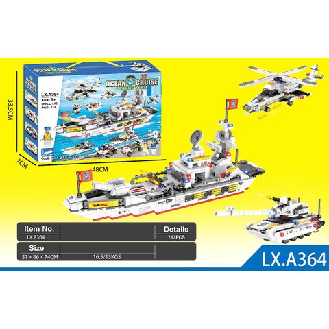  Đồ chơi Lắp Ráp Cảnh Sát Đặc Nhiệm 8 Trong 1 (714 mảnh)- LXA364 