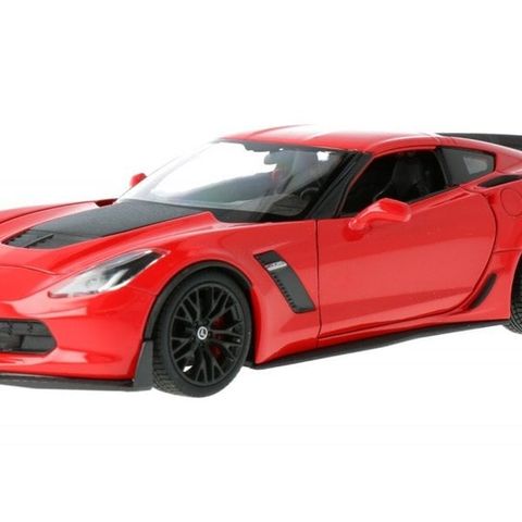  Mô hình xe Corvette Z06 1:24 Welly-24085 Red màu đỏ 