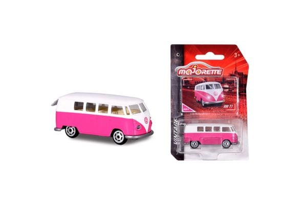 Xe Mô Hình MAJORETTE VW T1 Bus - Pink Version