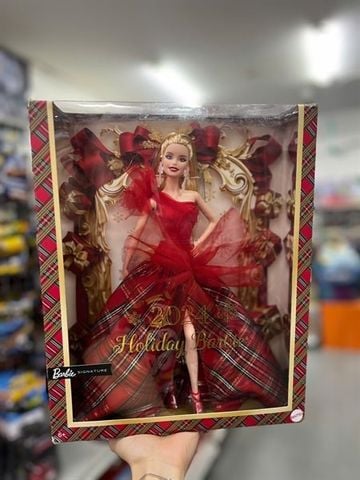  Búp bê HRM65 Barbie Signature Doll 2024 Holiday Blonde Fashion 