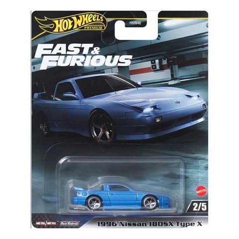  Xe mô hình HVR62/HNW46 Hot Wheels premium Fast&Furious NISSAN 180SX 