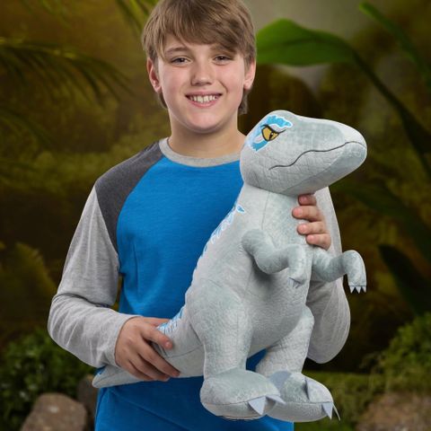  Khủng long nhồi bông Jurassic World Extra Large Plush Blue, 16-inch Dinosaur Stuffed Animal 