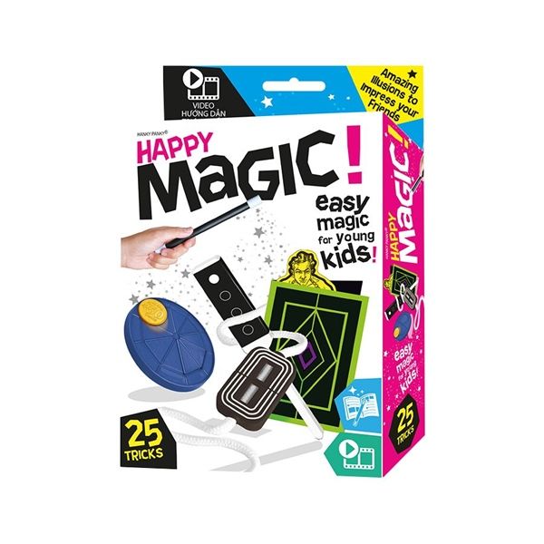  HP1945 -Bộ Happy Magic 25 trò ảo thuật đồng tiền ma thuật và cuộc tẩ 