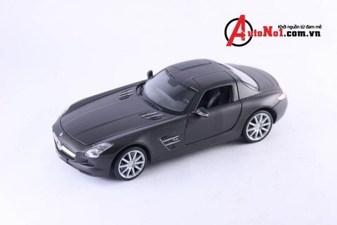  Mô hình xe Mercedes SLS 1:24 Welly-24025MA- Matteblack 