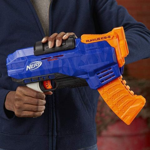  Đồ chơi súng NERF Rukkus Ics-8 N-strike Elite E2654 bao gồm 8 phi tiêu 