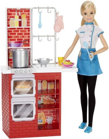  Do choi bup be dau bep Spaghetti Barbie DMC36 