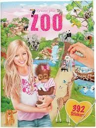  BST Tô Màu Sở Thú Zoo Coloring Book with Stickers TopModel TM410746 
