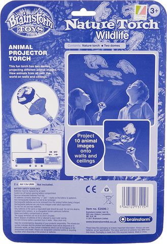  E2006 - Đèn pin flashlight Brainstorm chủ đề động vật hoang dã 