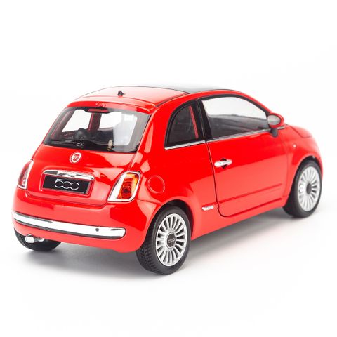  Mô hình xe Fiat 500 2007 1:24 Welly 22514W-Red 