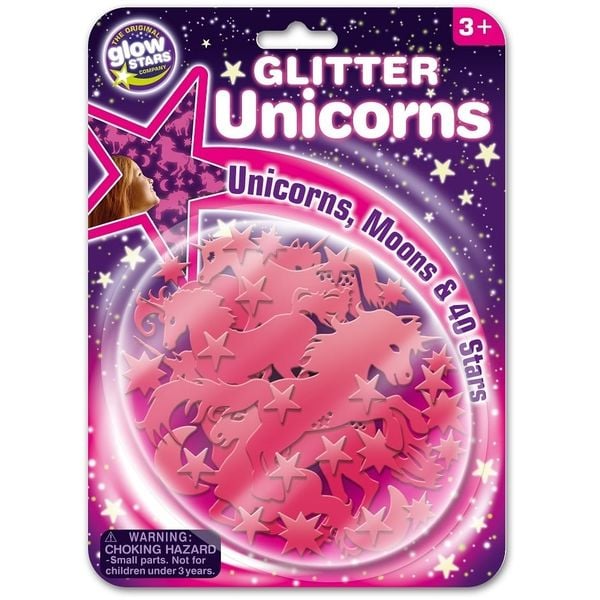 Đồ chơi dán tường phát sáng Glitter Unicorns B8626
