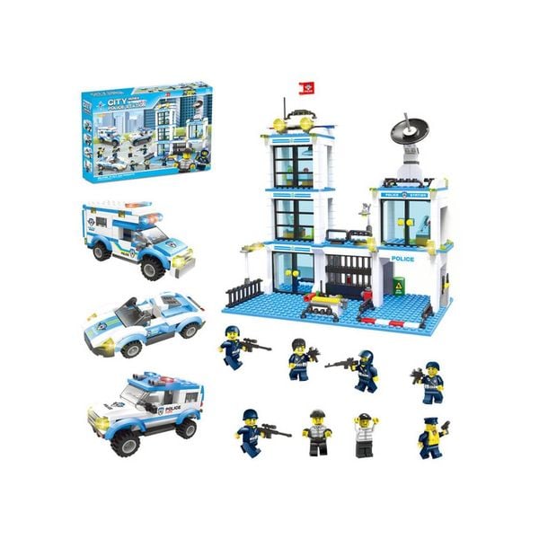 Lắp Ghép Sở Cảnh Sát (818 mảnh) LXA326 GUDI-1