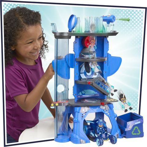  Đồ Chơi Trung Tâm Thí Nghiệm PJ Masks Deluxe Battle Headquarter Playset 