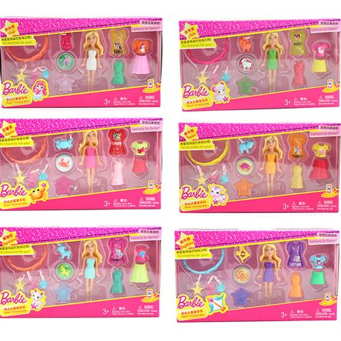  Đồ chơi bộ sưu tập búp bê thời trang tí hon Barbie DNT14 