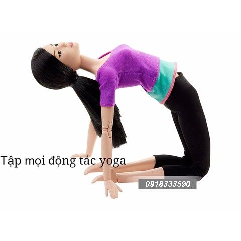  Đồ chơi Búp bê Barbie Yoga áo tím 