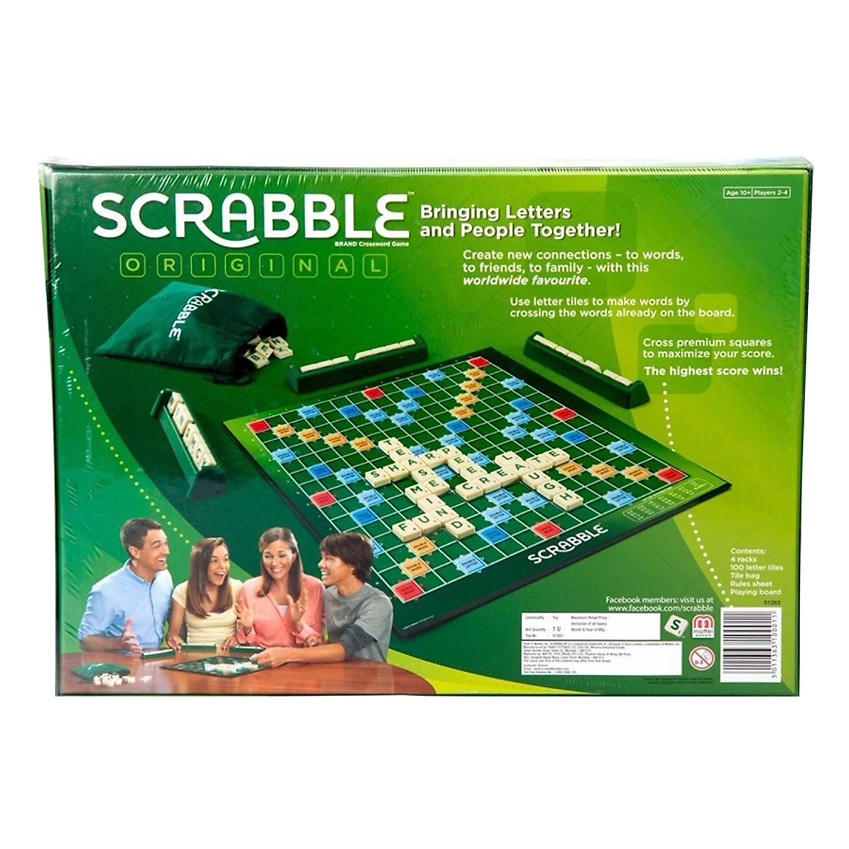 JUEGO DIDACTICO SCRABBLE: ¡El Clásico Juego de Palabras para Toda la Familia! - JUEGO DIDACTICO SCRABBLE