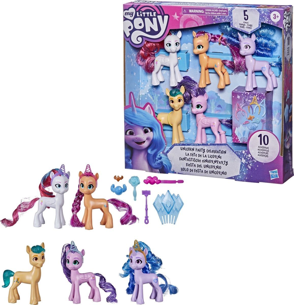 V-3625C - SET PONY UNICORN PARTY CELEBRATION 3+ 