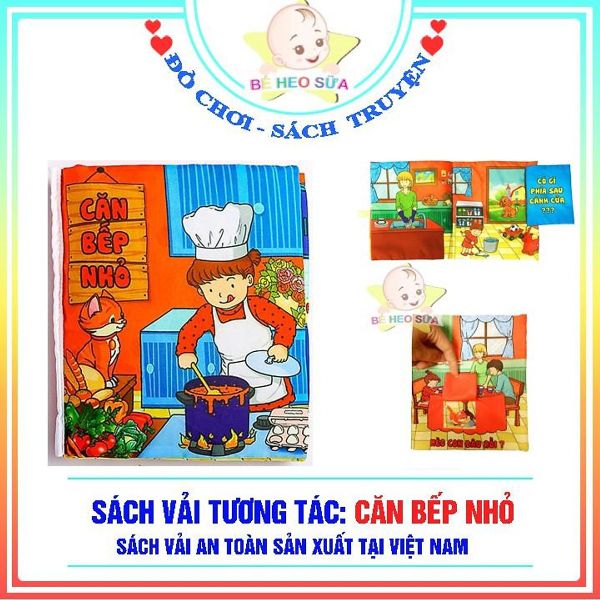 Đồ chơi sách vải tương tác căn bếp nhỏ