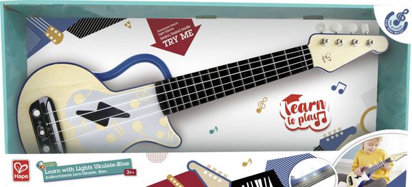 Đồ Chơi Đánh Đàn Ukulele Màu Xanh HAPE E0625