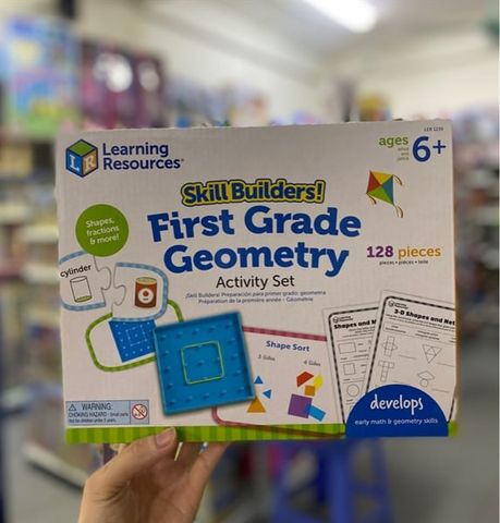  LER1239 Bộ học hình khối Learning Resources Skill Builders! First Grade Geometry Activity Set 