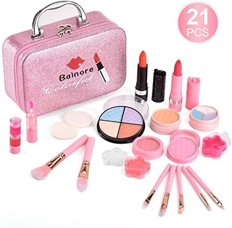  21 Pcs Washable Makeup Toy Set, Safe & Non-Toxic 
